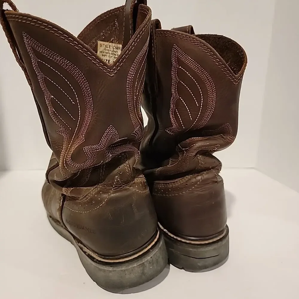 Cody James Soft Toe Western Work Boot Brown Men's Size 11D Style C9RR2